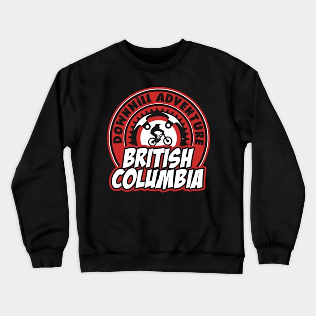 British Columbia downhill mountain bike Crewneck Sweatshirt by SerenityByAlex